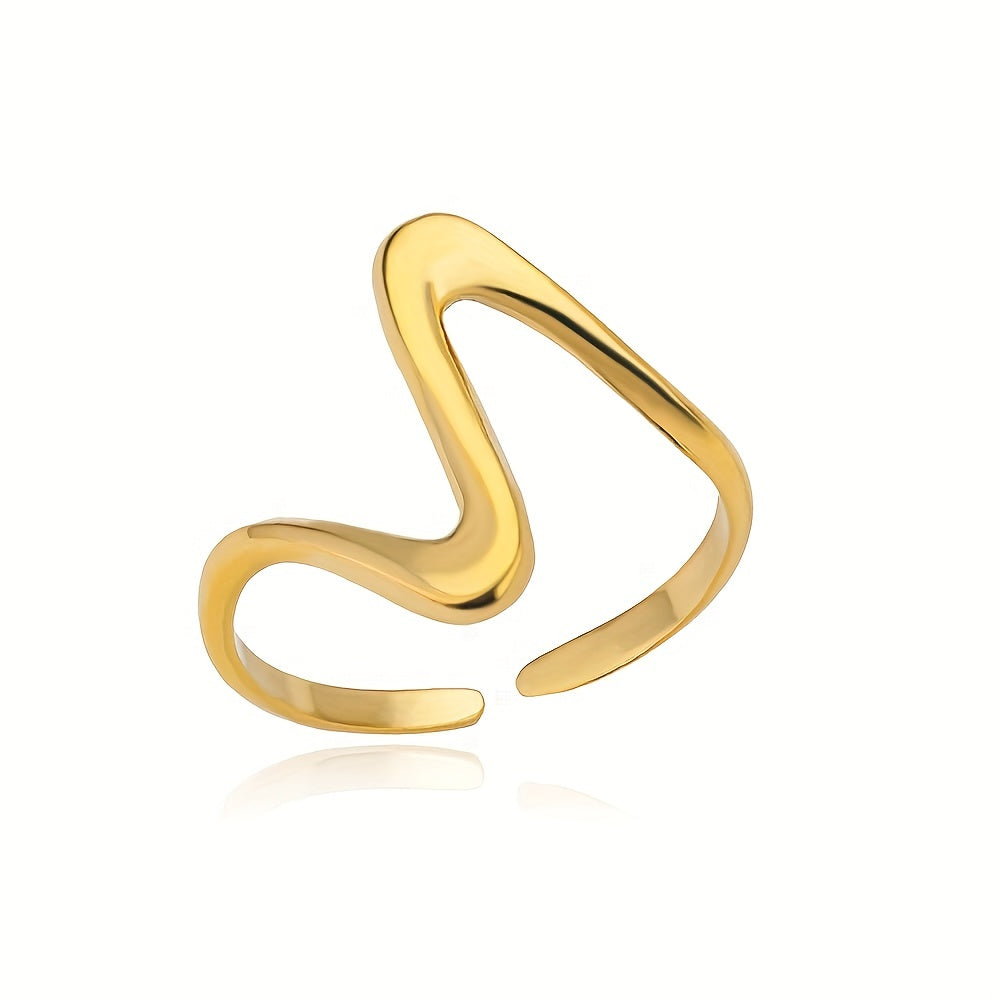 Rea – Verstellbarer Manchette-Ring im Modernen Stil