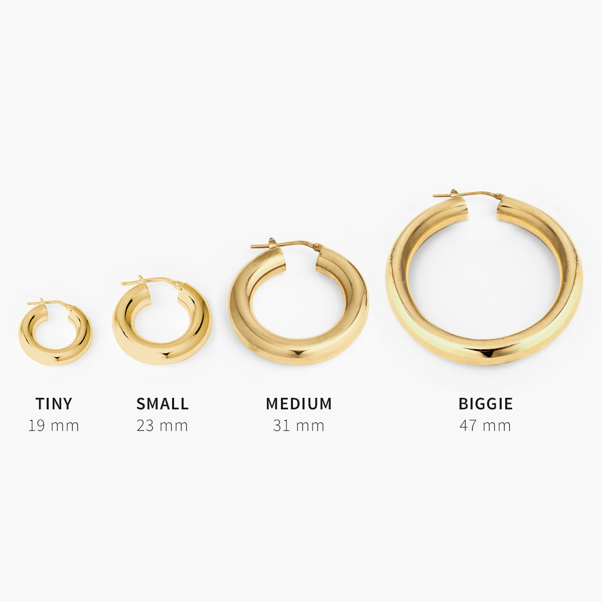 Leila - Kleine silberne Creolen