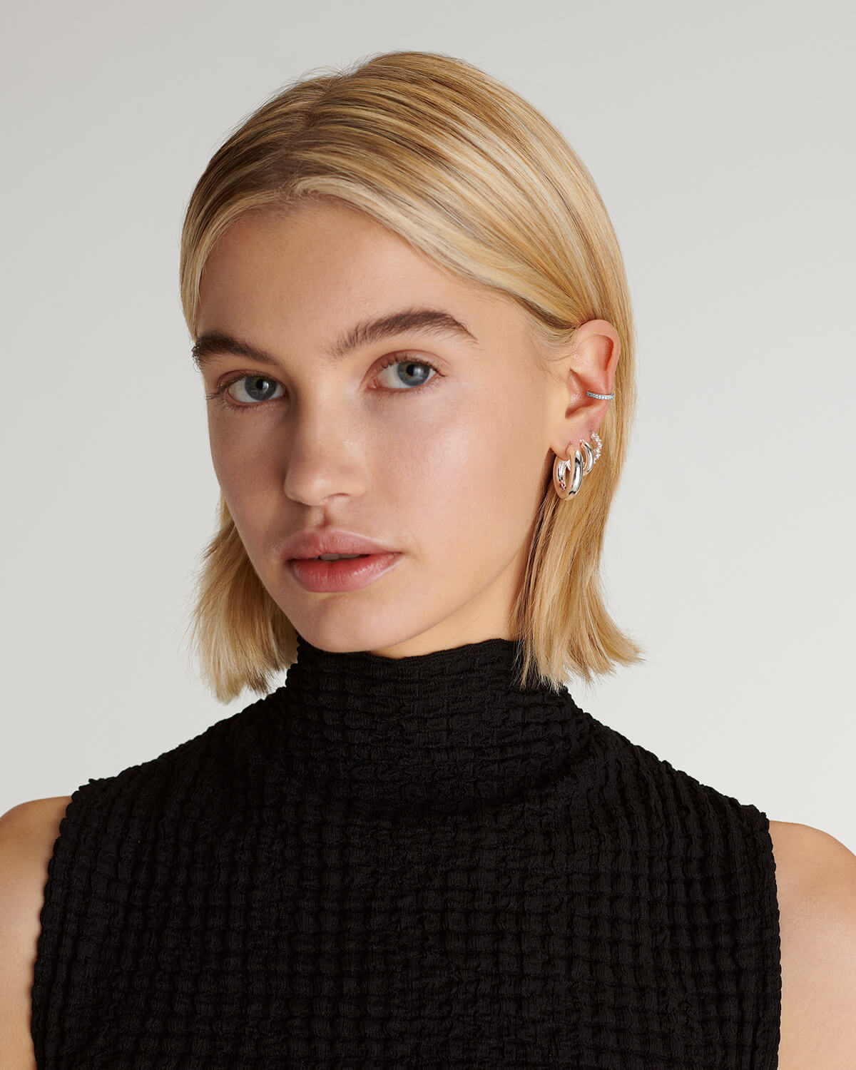 Thena - Silberne Ohrmanschetten