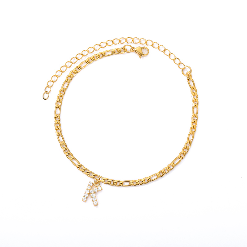 Love Initial Anklet - Fußkettchen mit ihrer Initiale