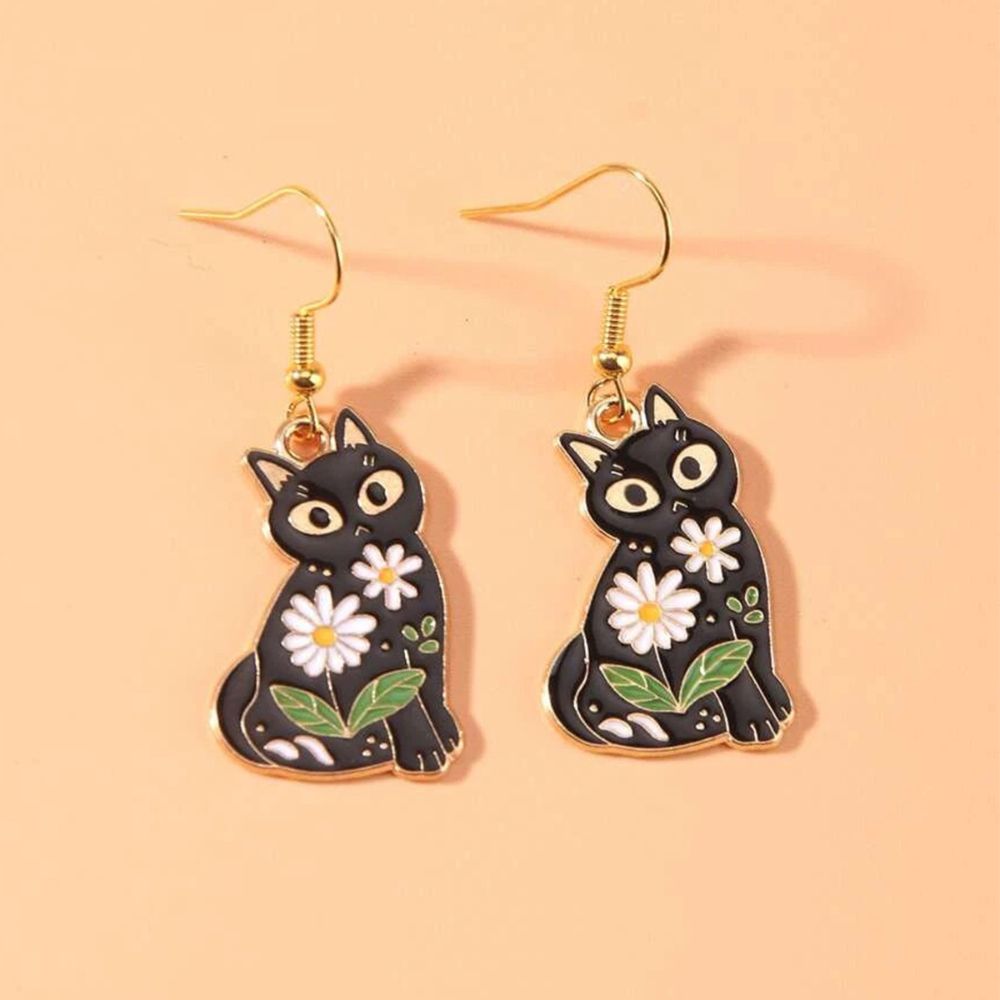 Polly – Retro Elegante Katzenohrringe
