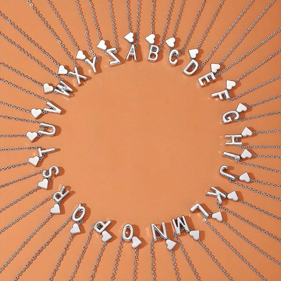 Initiale Herz-Schmuckset - Initial Love Schmuckset