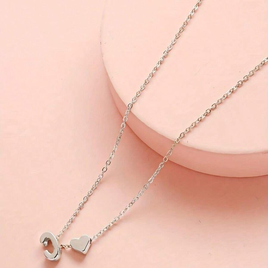 Initiale Herz-Schmuckset - Initial Love Schmuckset