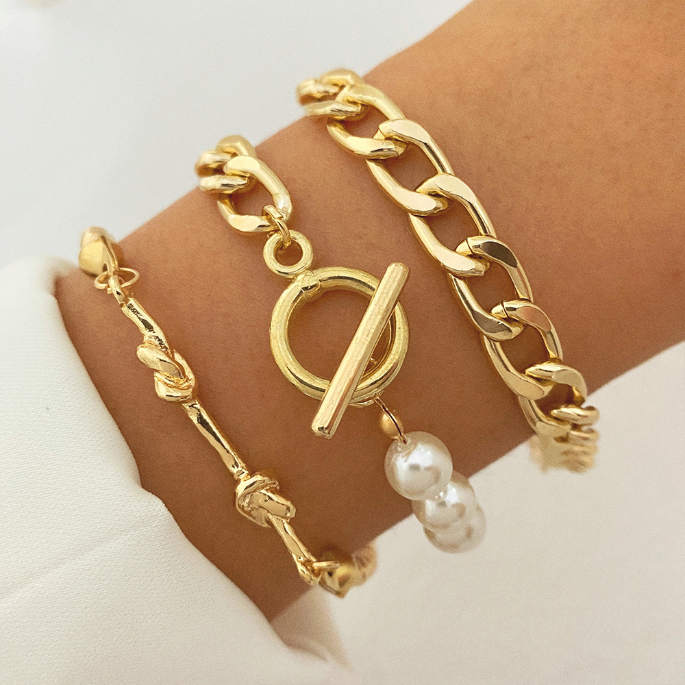 18K Gold Bracelet Stack - Armband Stack für Gold Girlies