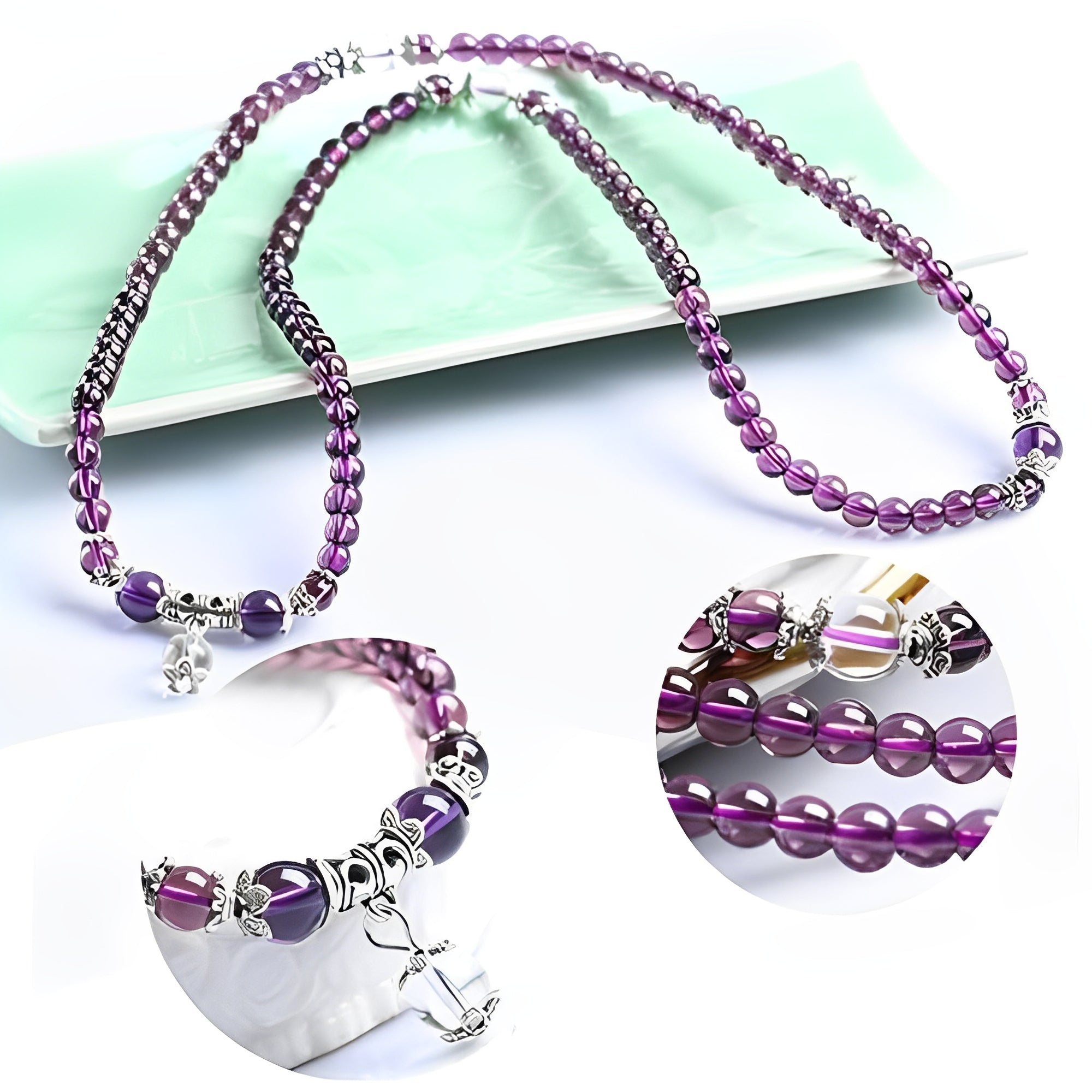 Mia – Armband & Halskette Spirituell Amethyst