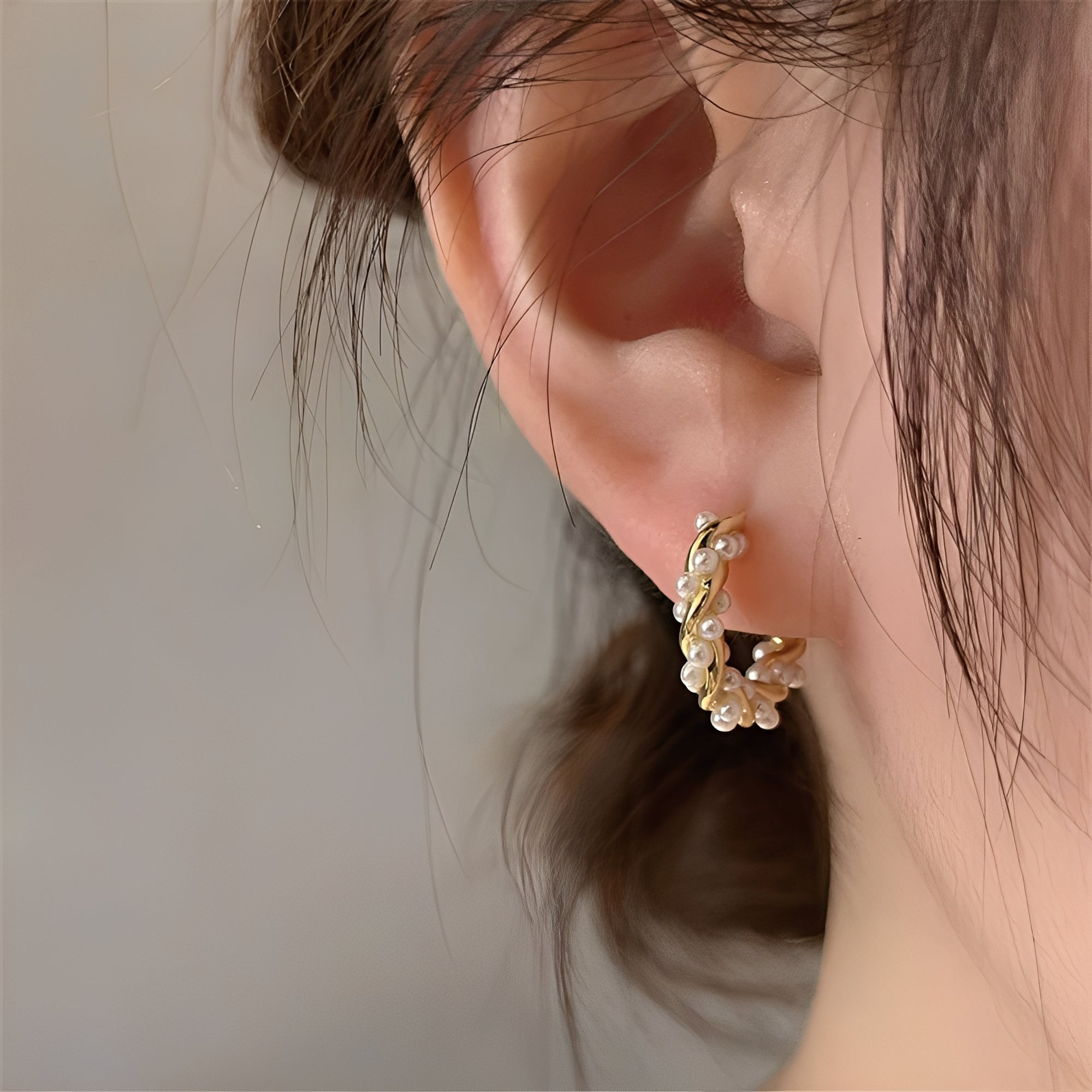 Ellie – Ohrringe Gedrehte Perlen