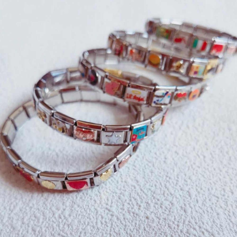 Italian Charm Bracelet - 18 Charms Überraschung Armband