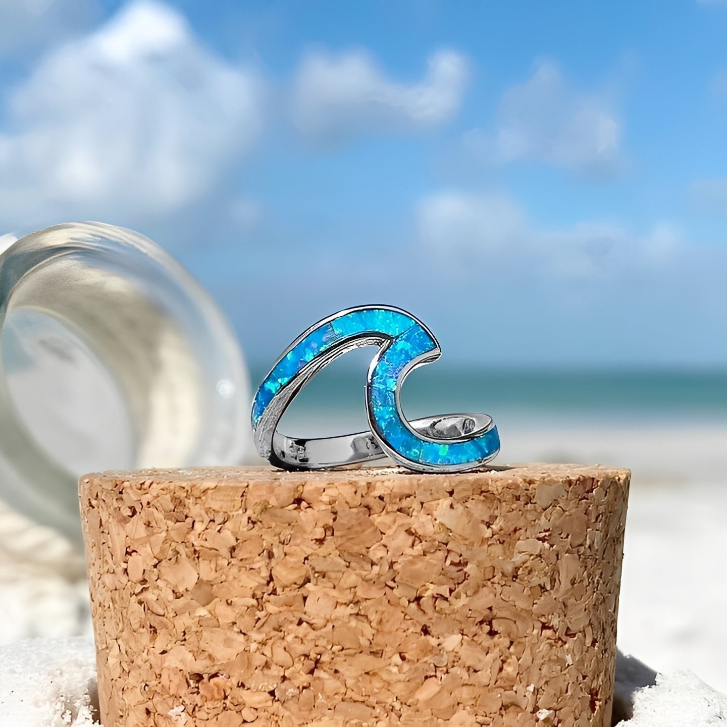 Neri – Ring Welle Silber & Opal