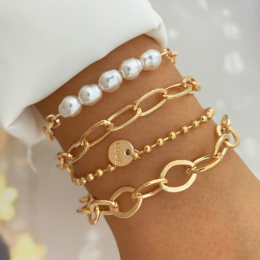 18K Gold Bracelet Stack - Armband Stack für Gold Girlies