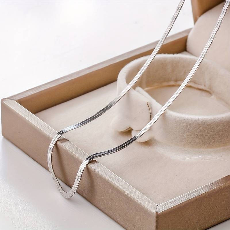 Schlangenkette - Fischgräten-Kollabon-Halskette