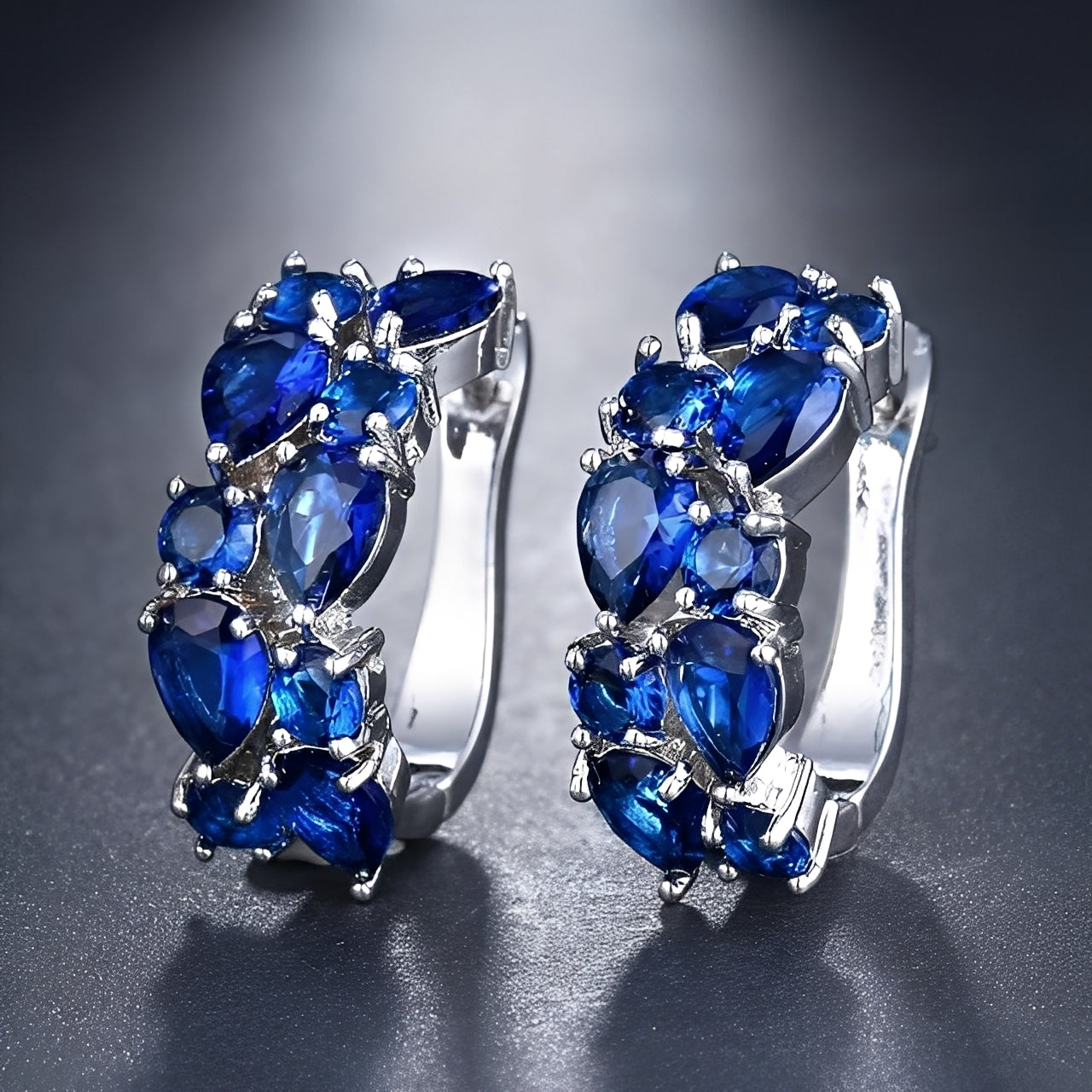 Telma – Chic Mehrfarbige Ohrringe Roségold