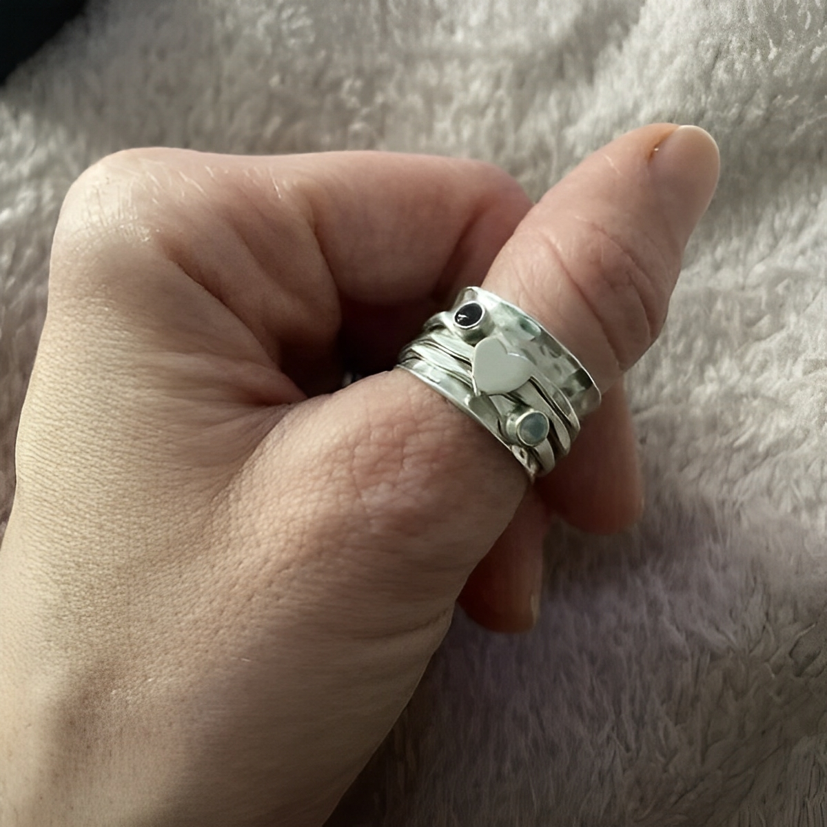 Mina – Drehbarer Ring mit Herz