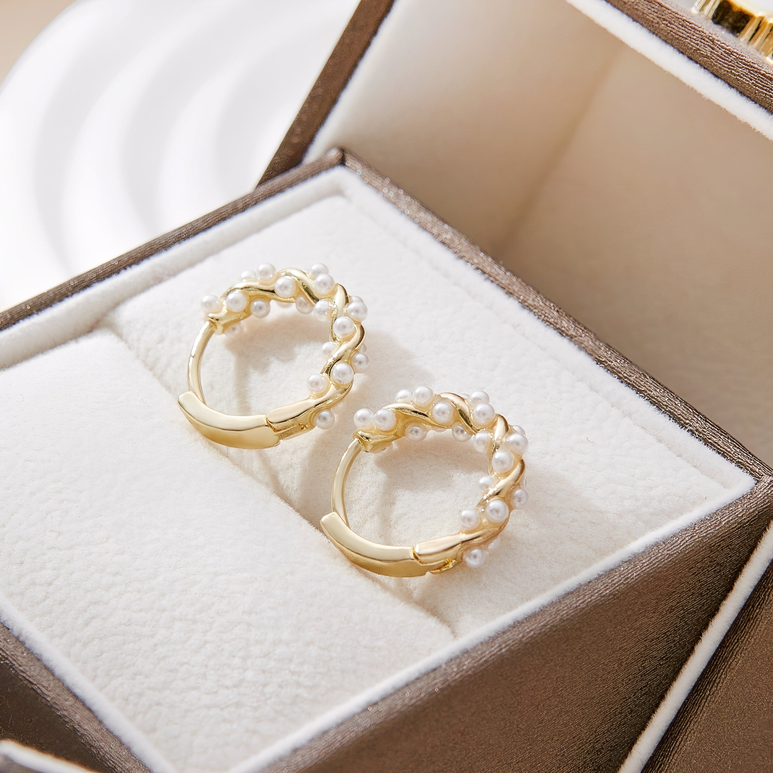 Ellie – Ohrringe Gedrehte Perlen