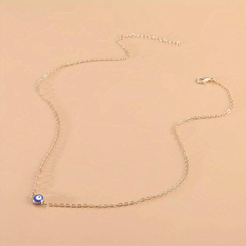 Blaue Evil Eye Vintage Halskette - Halskette mit dem Bösen Auge