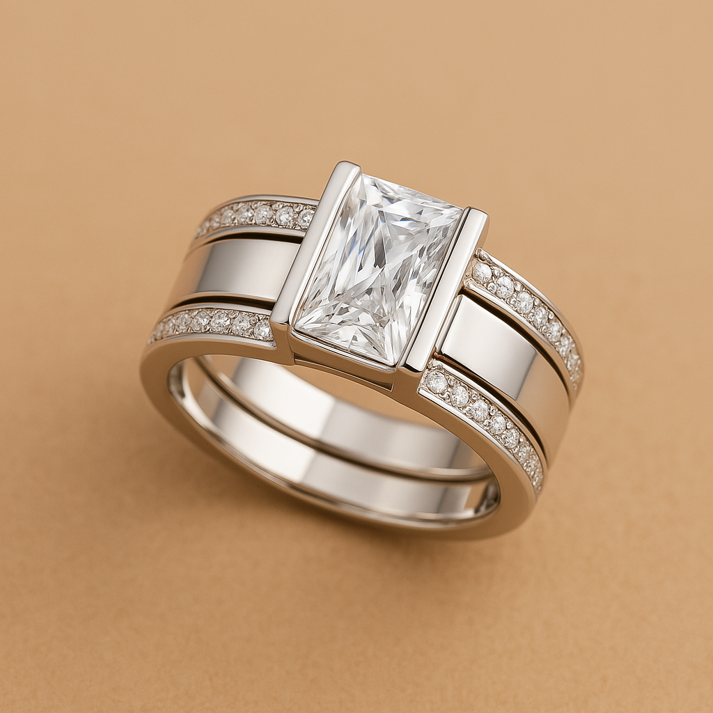 Amy – Vintage-Ring mit Eingefasstem Kristall