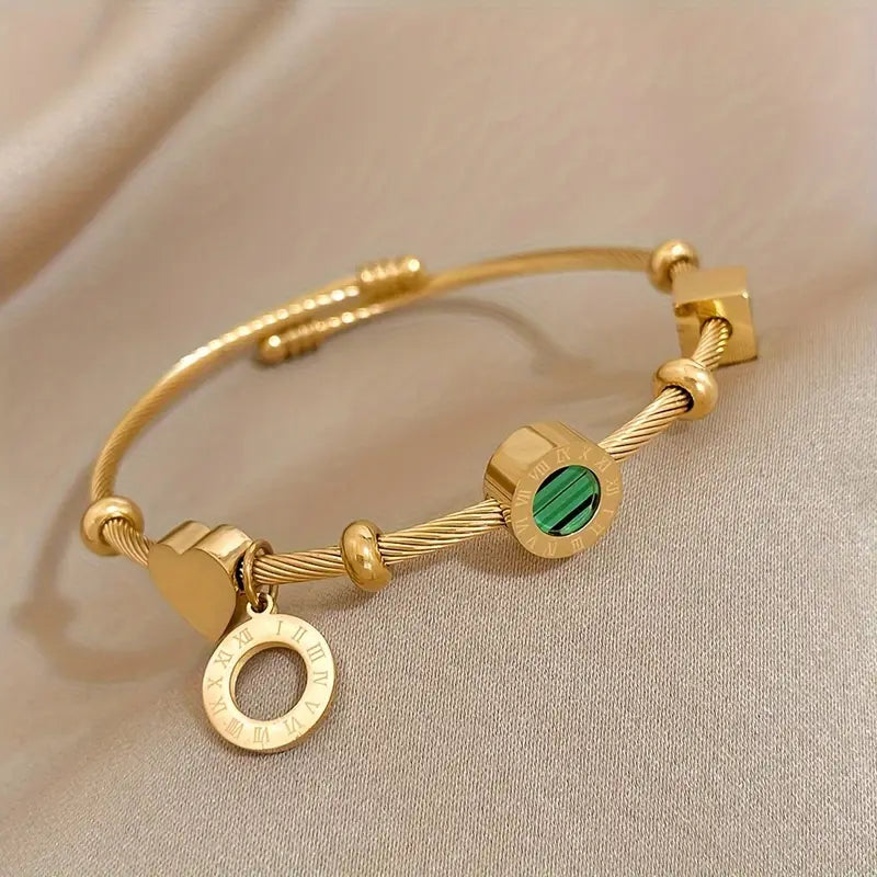 Rhian – Armband Gold Signatur