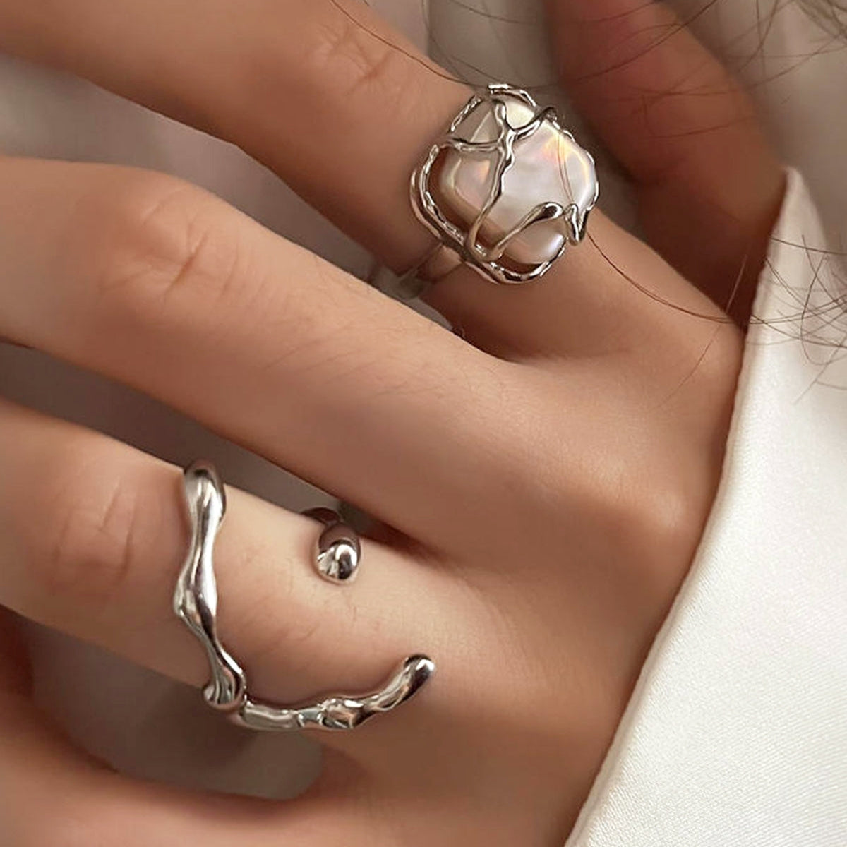 Marian – Goldring mit Perle