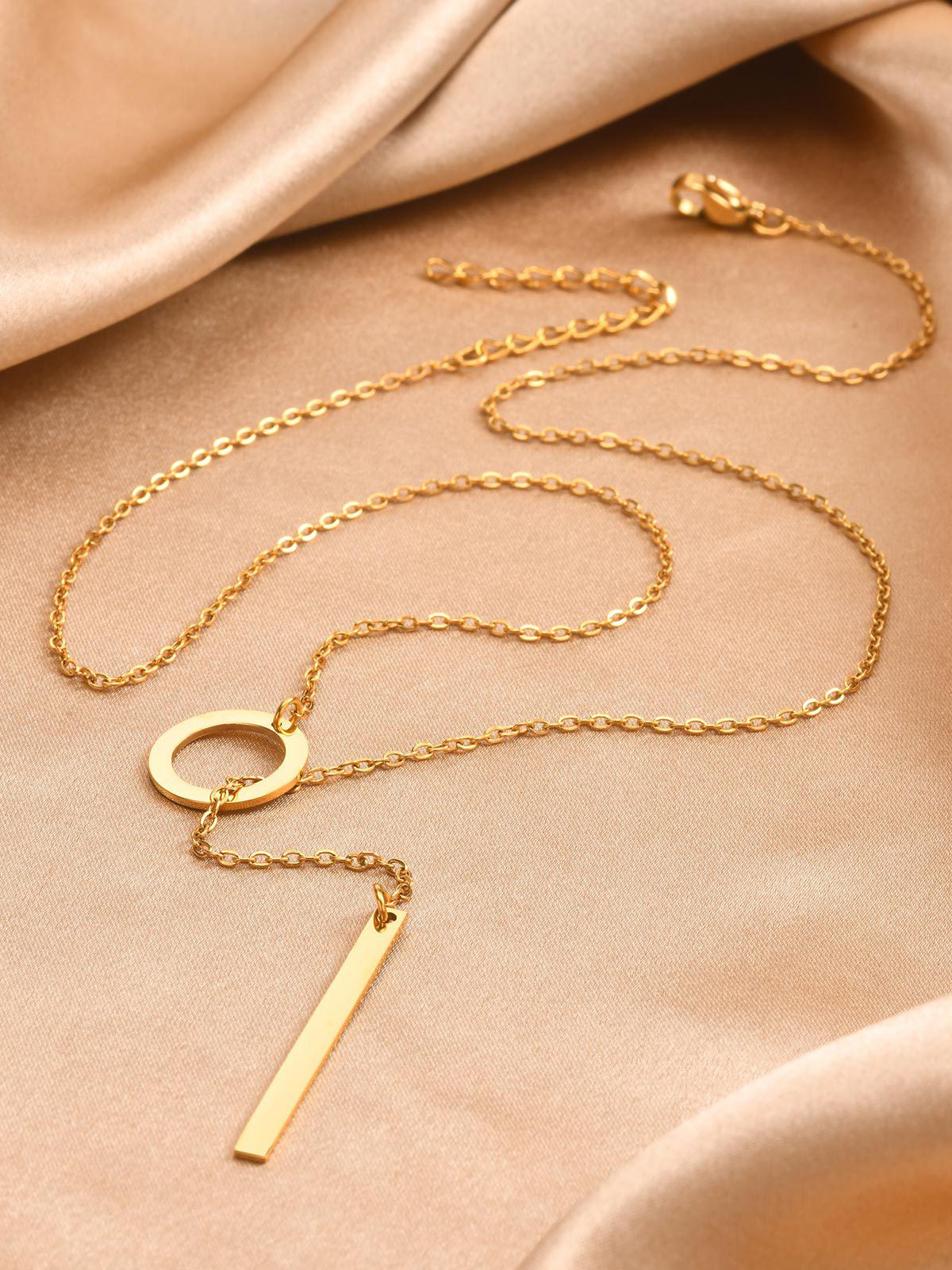 Blythe – Halskette Lariat Gold mit Stange