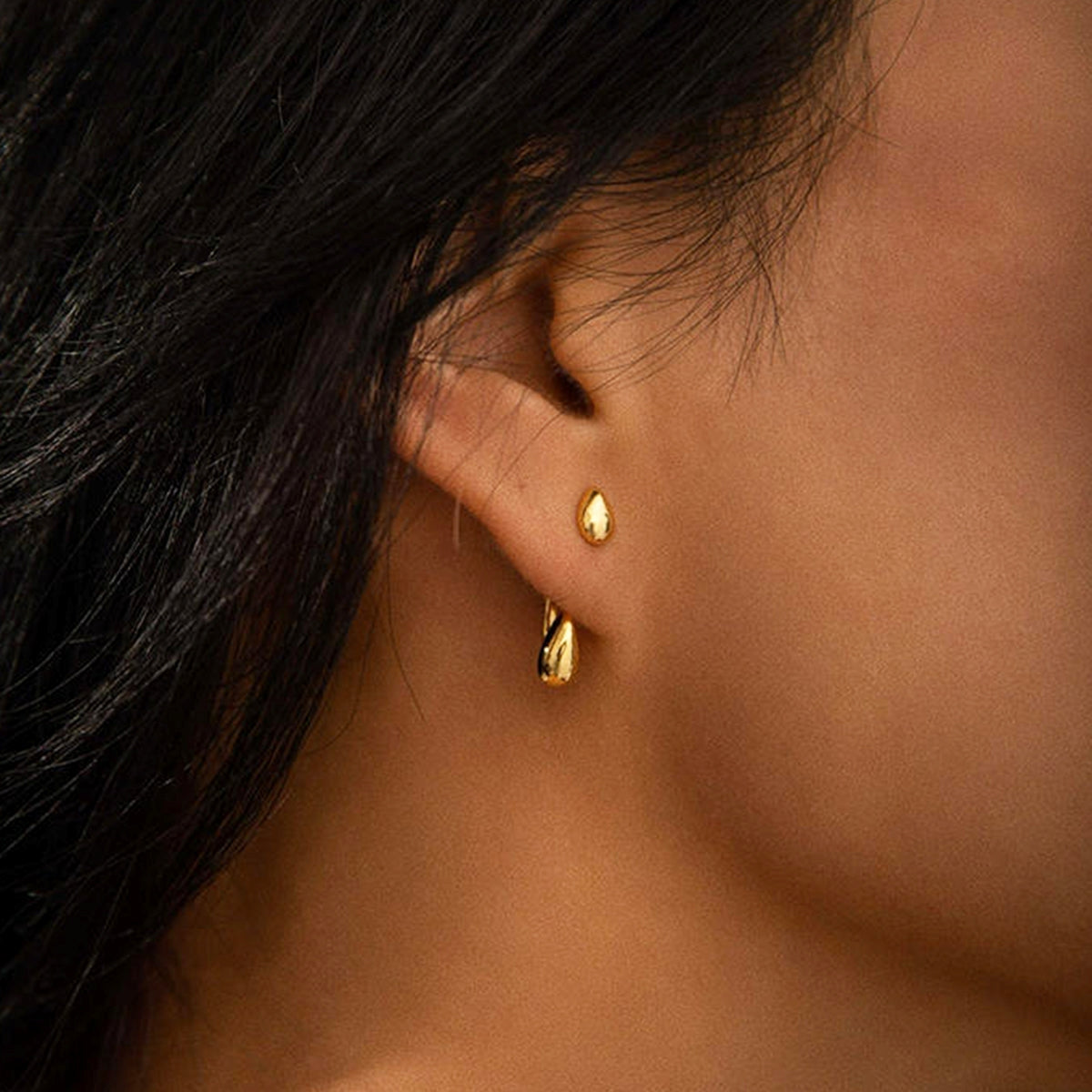 Nowee – Ohrringe Stecker Wassertropfen