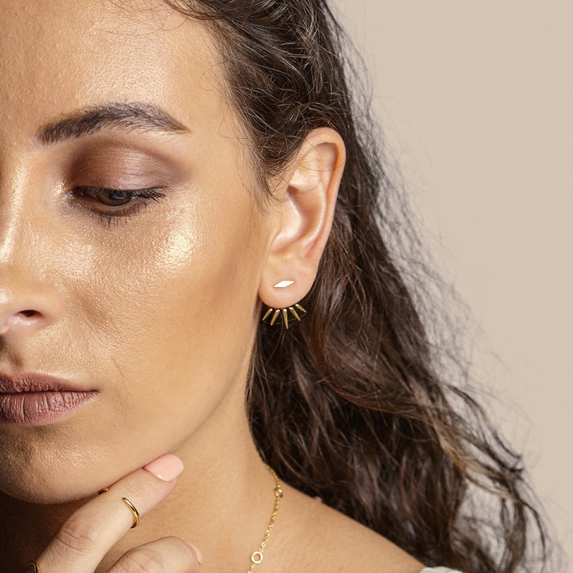 Spike-Ohrstecker - Minimalistische Ohrringe