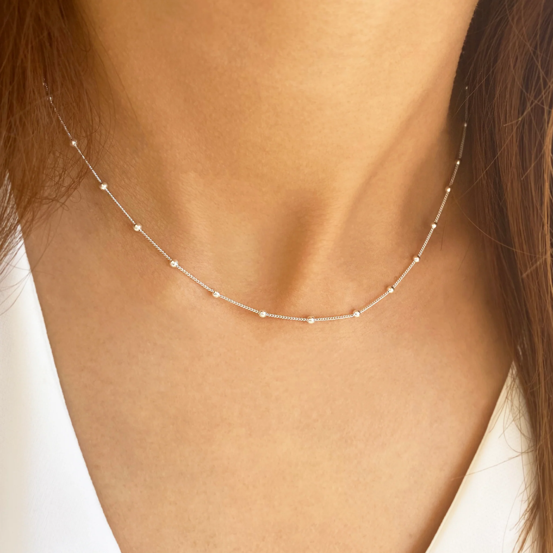 Satellite Choker Halskette - Goldene Luxuskette
