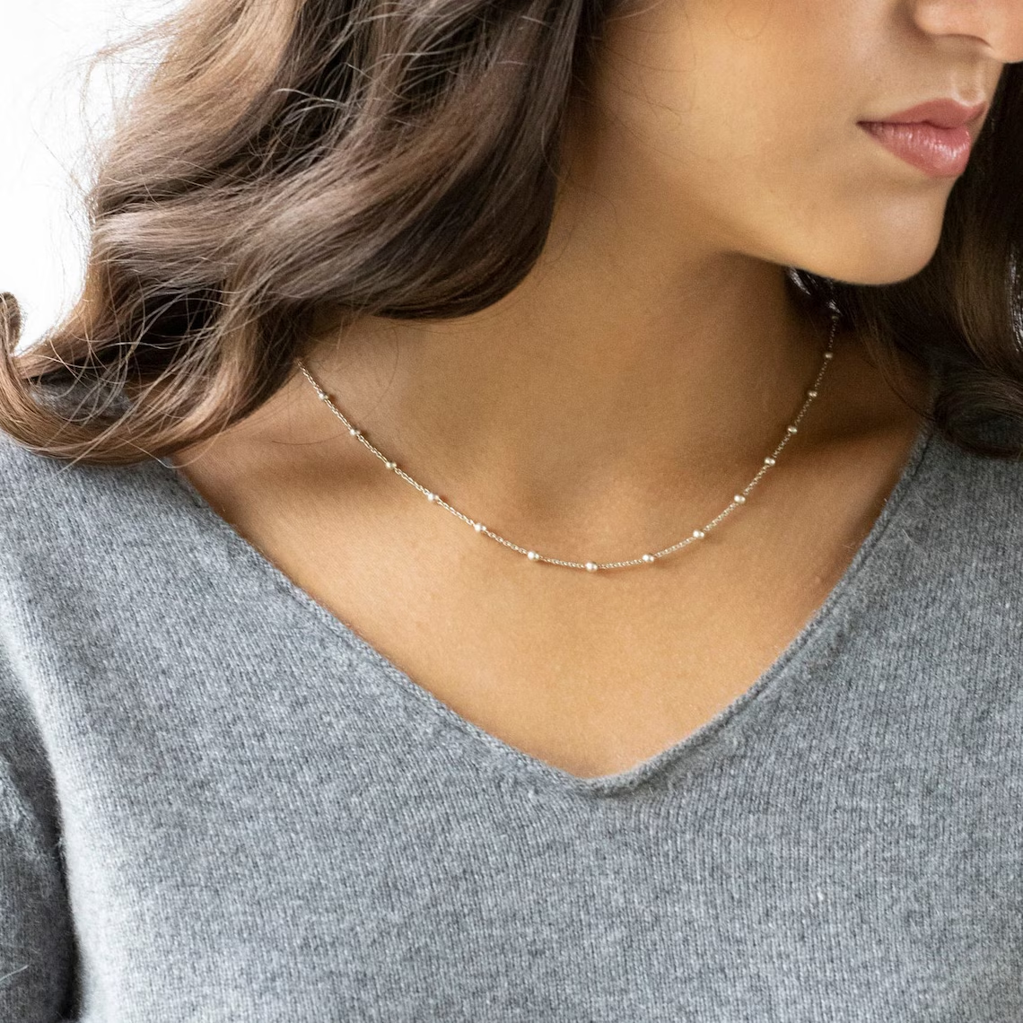 Satellite Choker Halskette - Goldene Luxuskette