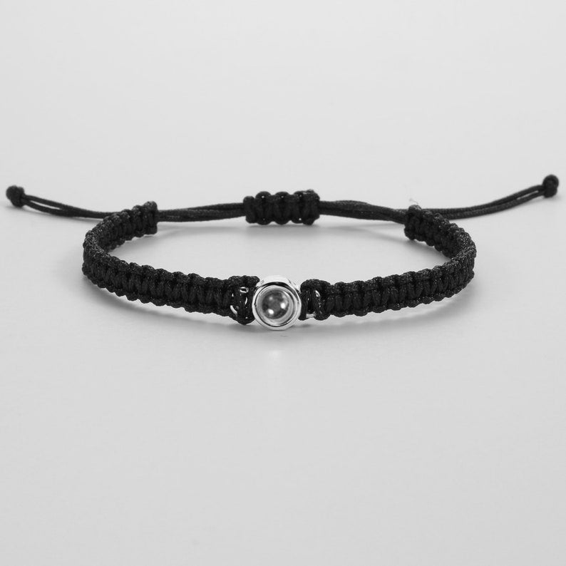Clara – Geflochtenes Personalisiertes Fotoarmband