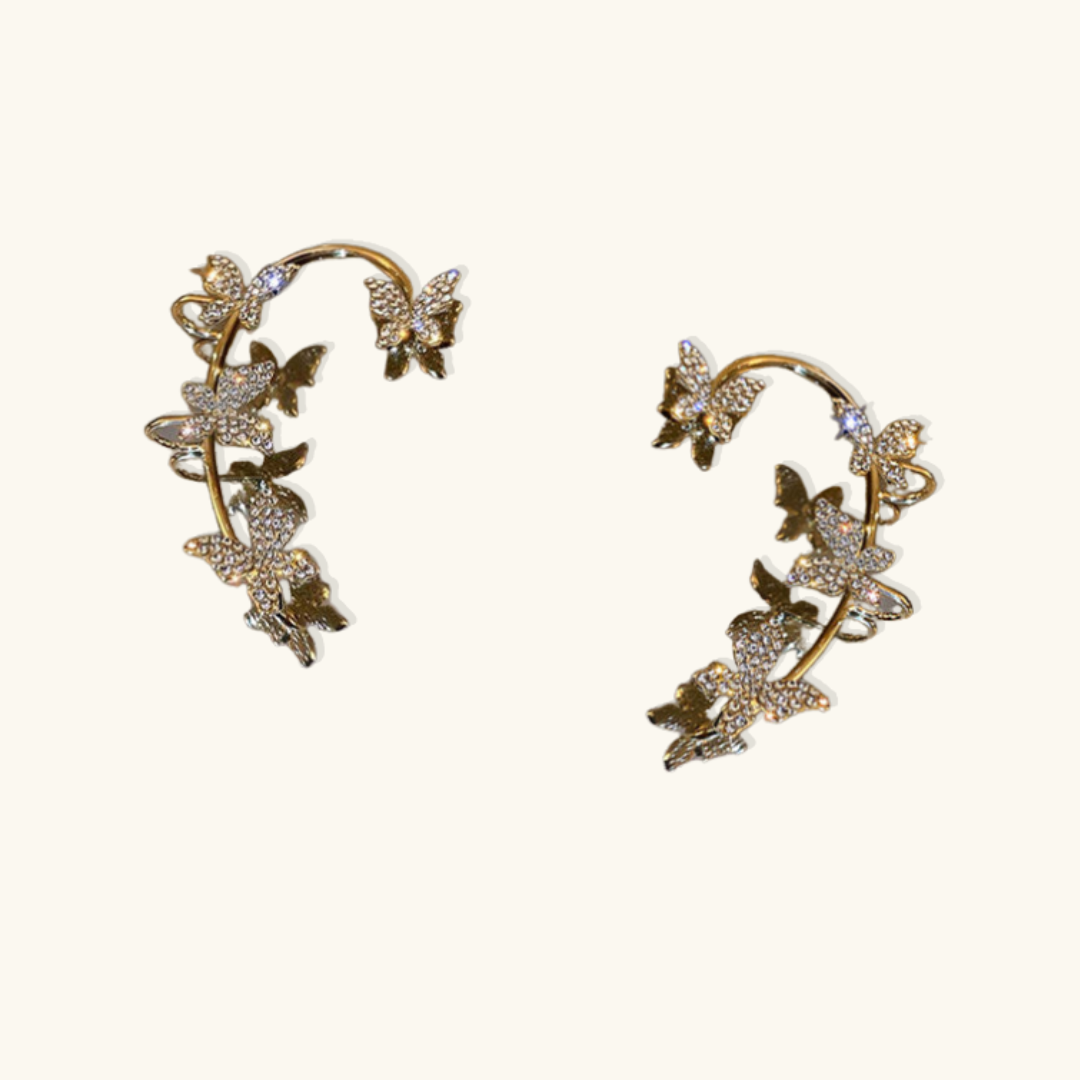 Freya – Elegante Schmetterling Ohrringe