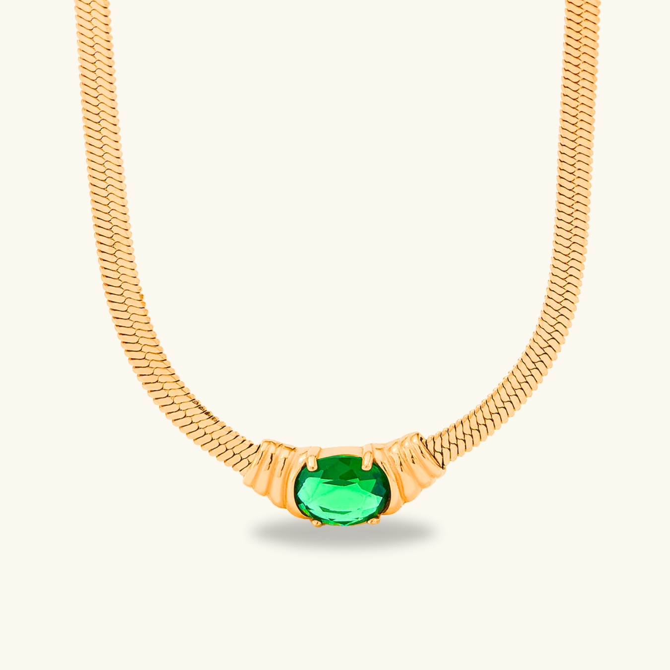 Ezra – Kette Kairo Gold Minimalistisch