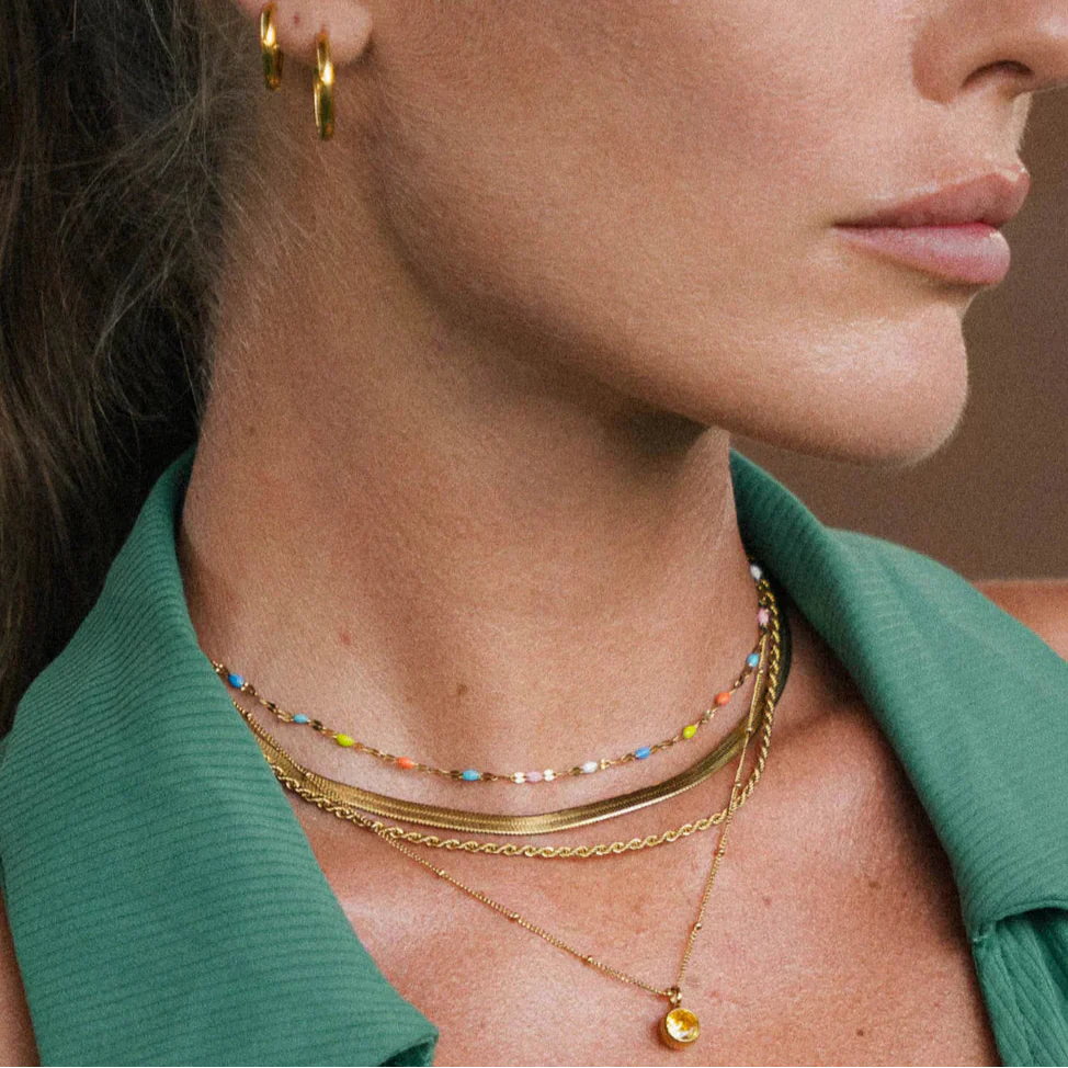 Celeste – Regenbogen-Choker-Halskette