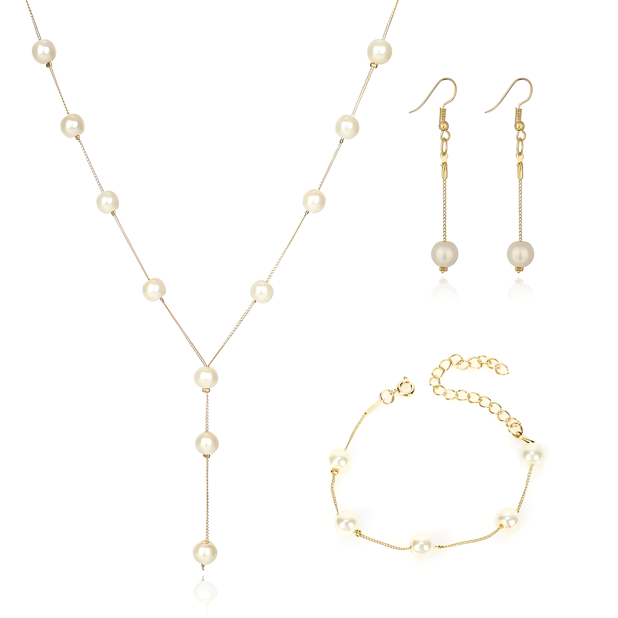 Auriane – Zeitloses Set Perlen & Gold