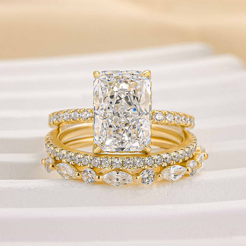 Jaily – Set aus 3 Eheringen aus 18 Karat Gold
