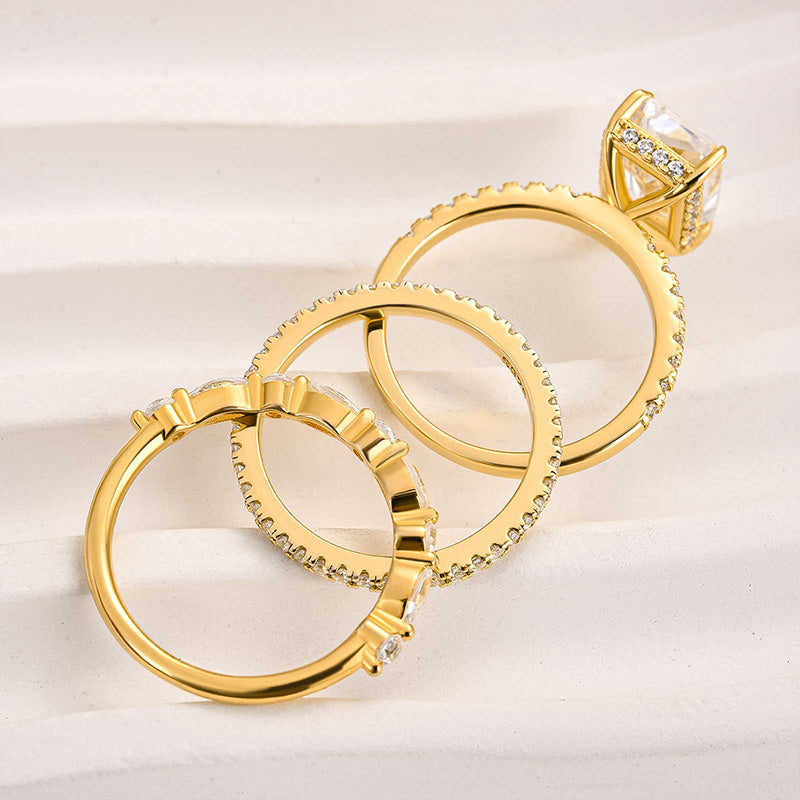 Jaily – Set aus 3 Eheringen aus 18 Karat Gold