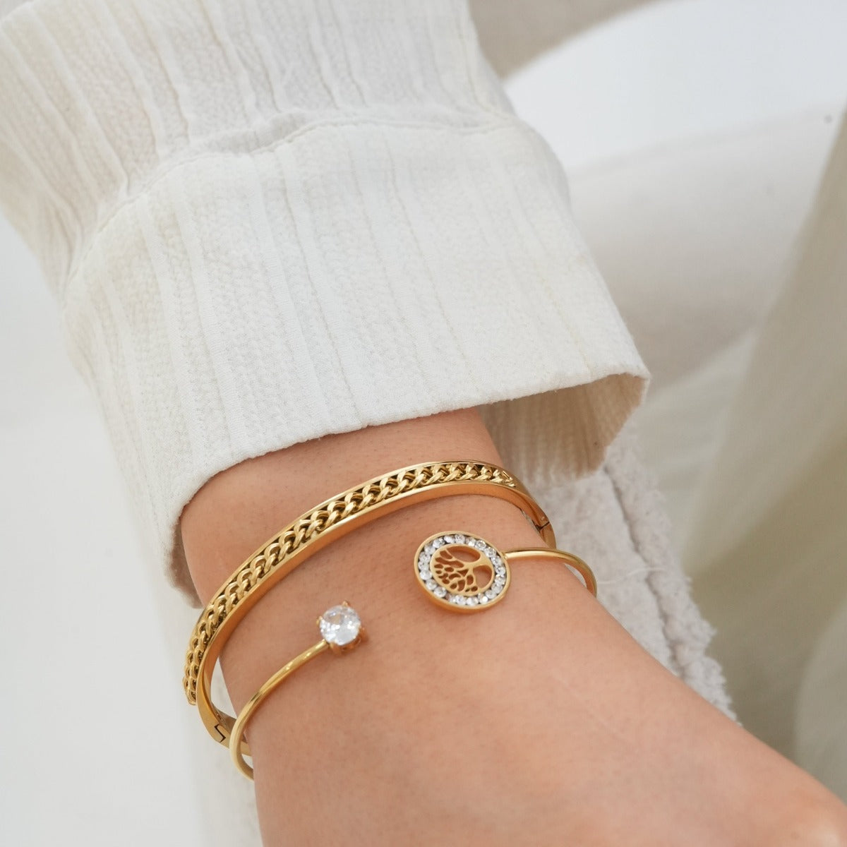 Jessi – Armband Armbaum des Lebens mit Steinen
