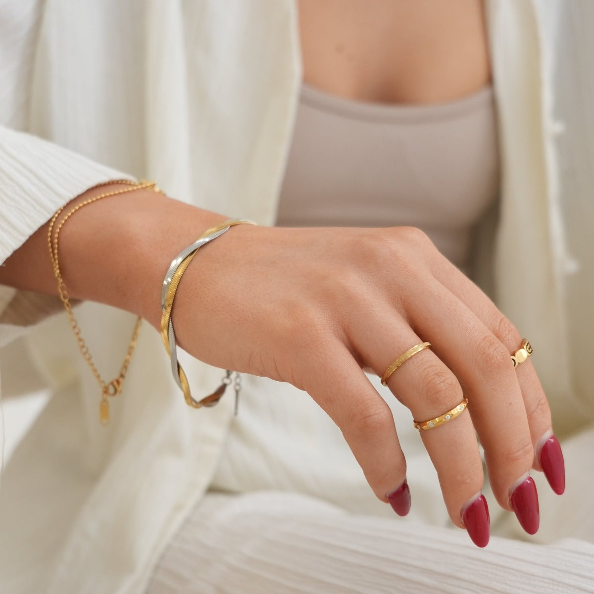Leuven – Bague Design Texturiert