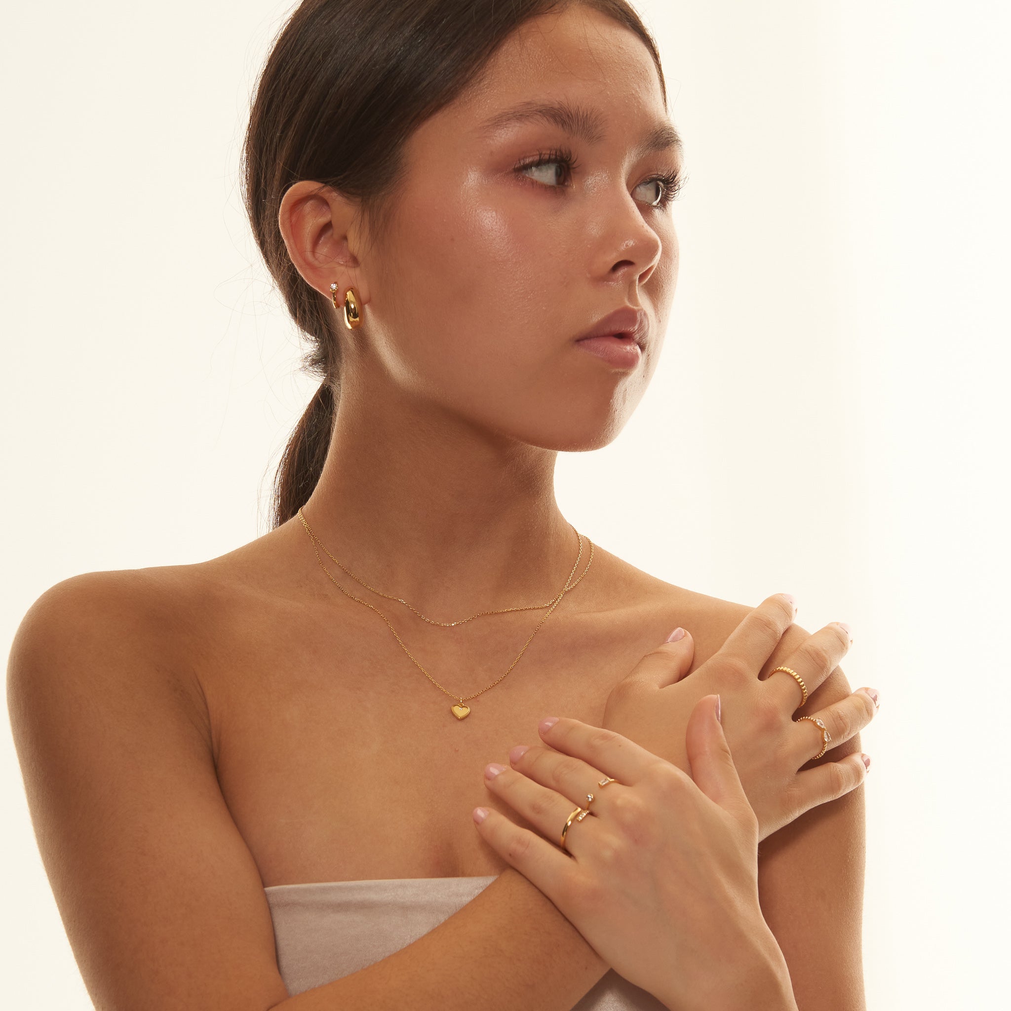 Iseul - Dicke Huggie-Creolen