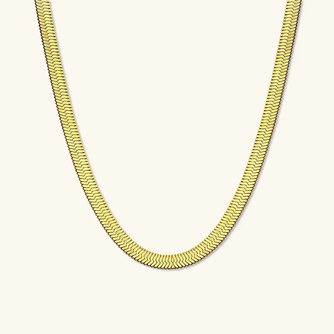 Elysian – Schicke Goldene Herringbone-Kette