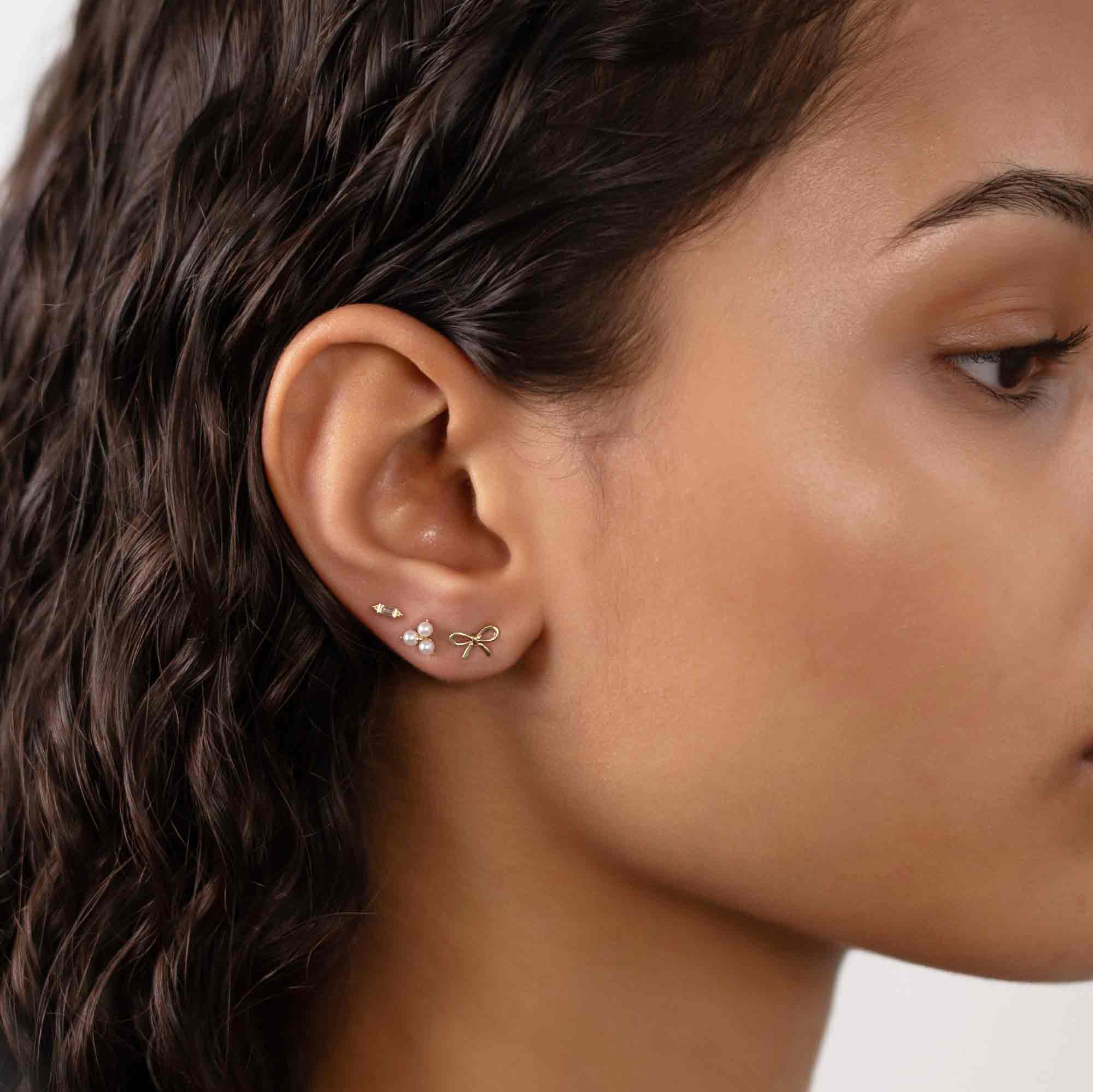 Harper - Schleife Ohrstecker