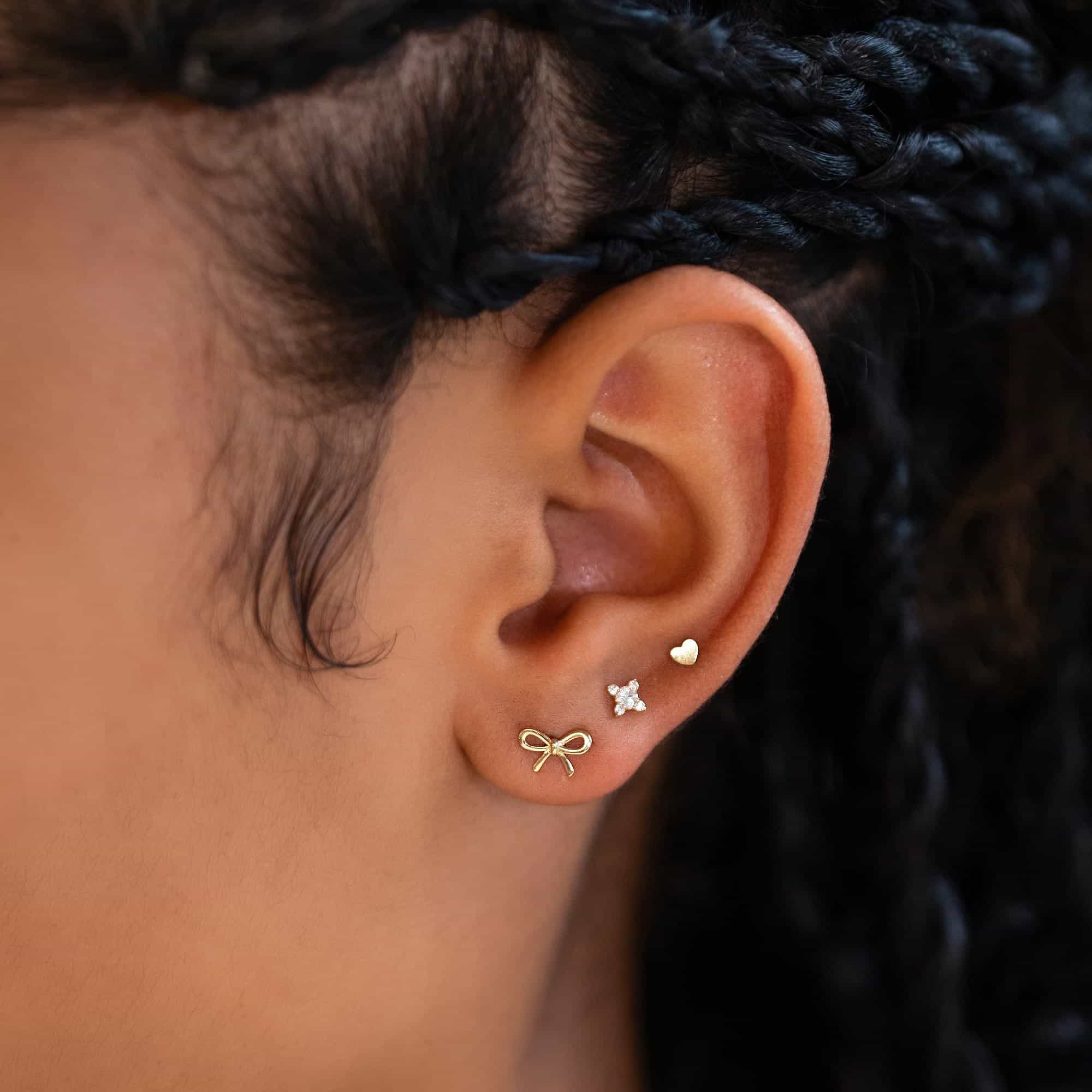 Harper - Schleife Ohrstecker