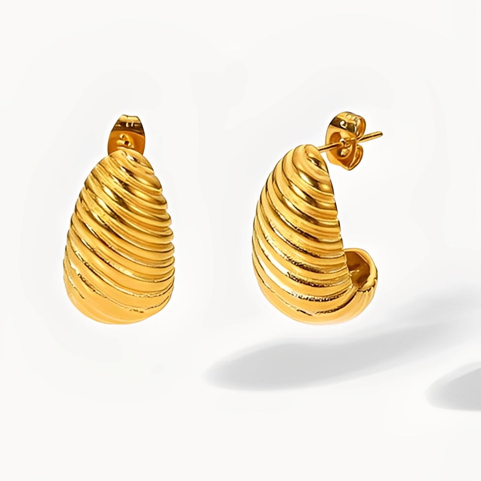 Alice – Elegante Vergoldete Ohrringe