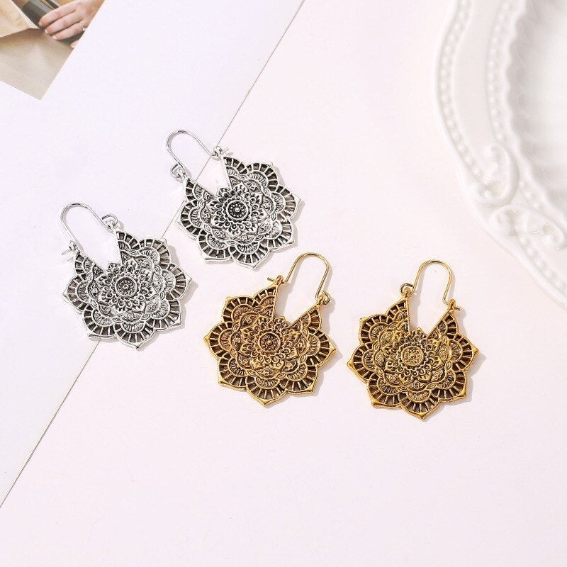 Sanya – Ohrringe Mandala des Lotus