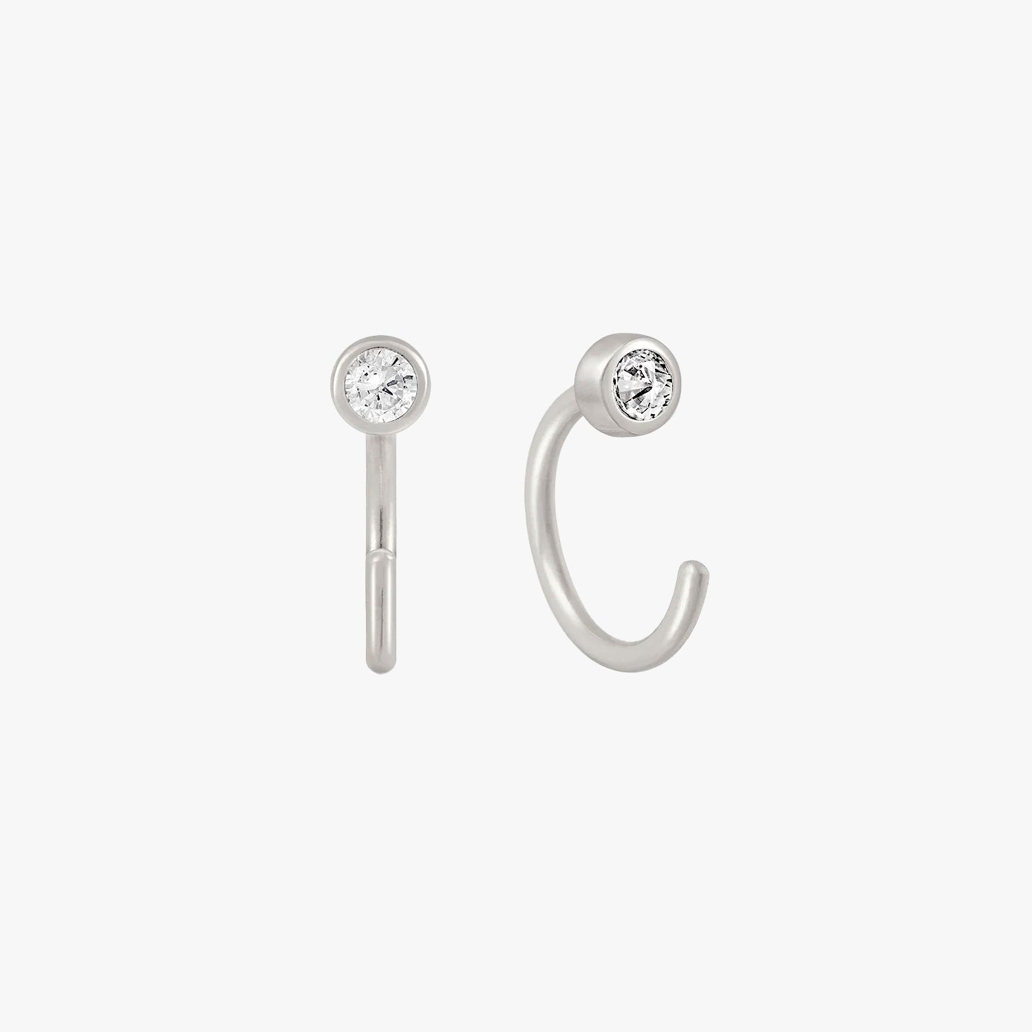 Paloma - Mini Lünette Huggies Ohrringe