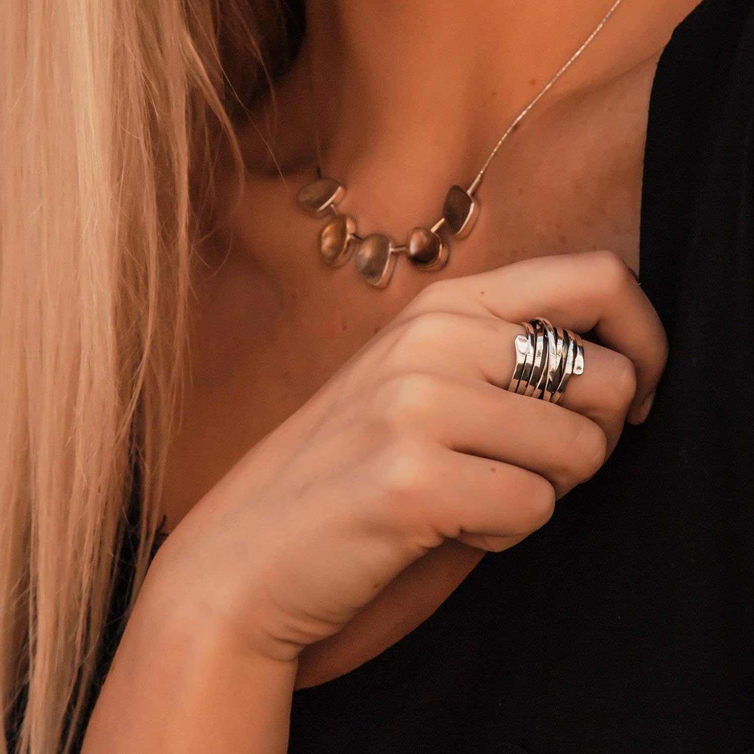 Bliss – Vintage Dicke Silberring