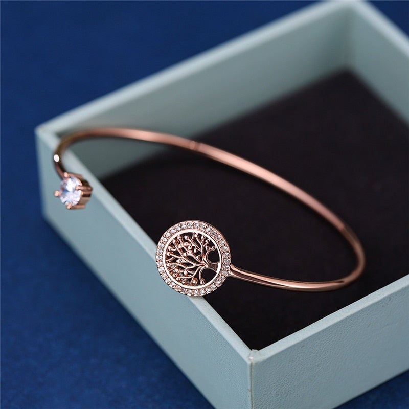 Camille – Verstellbares Armband Baum des Lebens