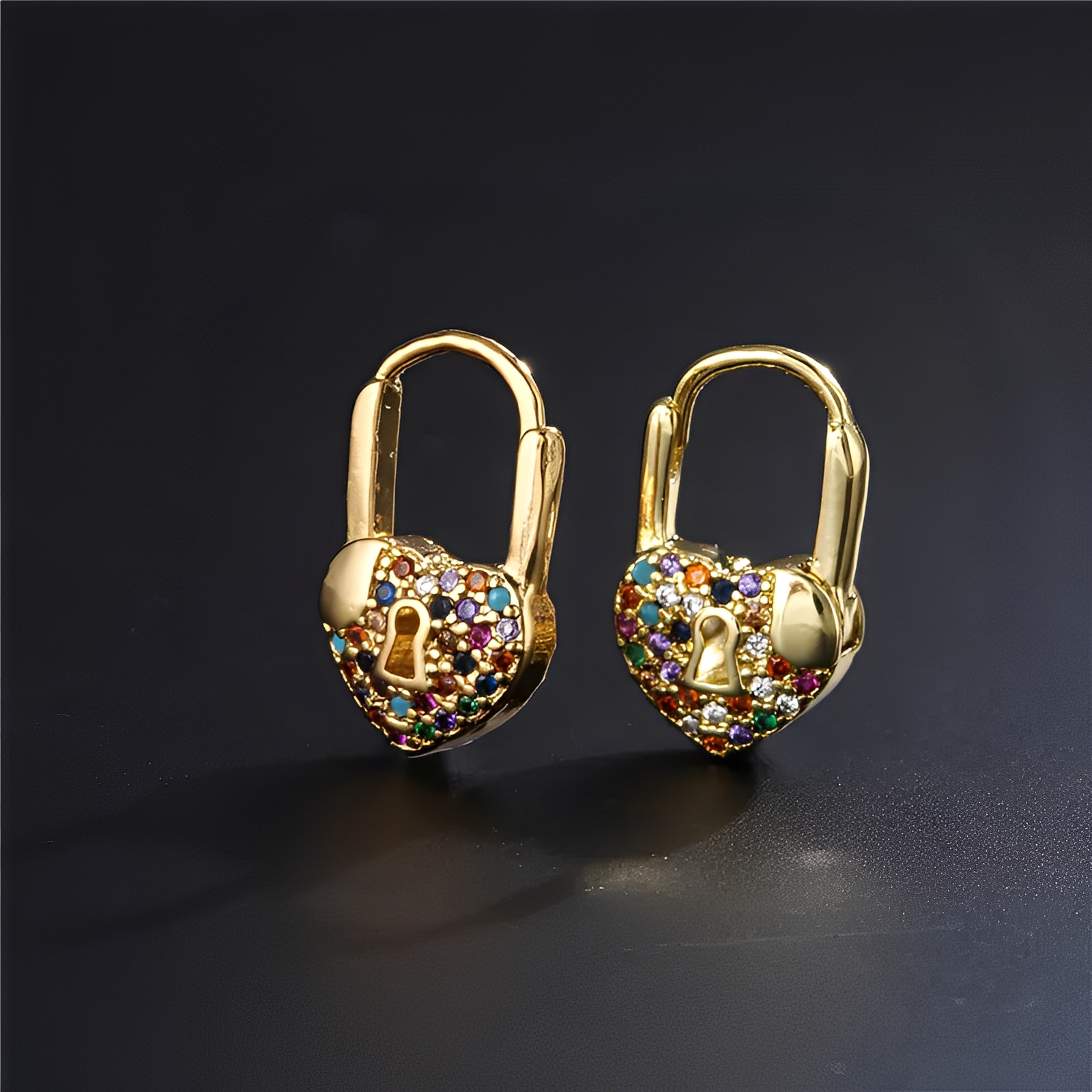 Maelya – Kreolen Schloss Herz Gold