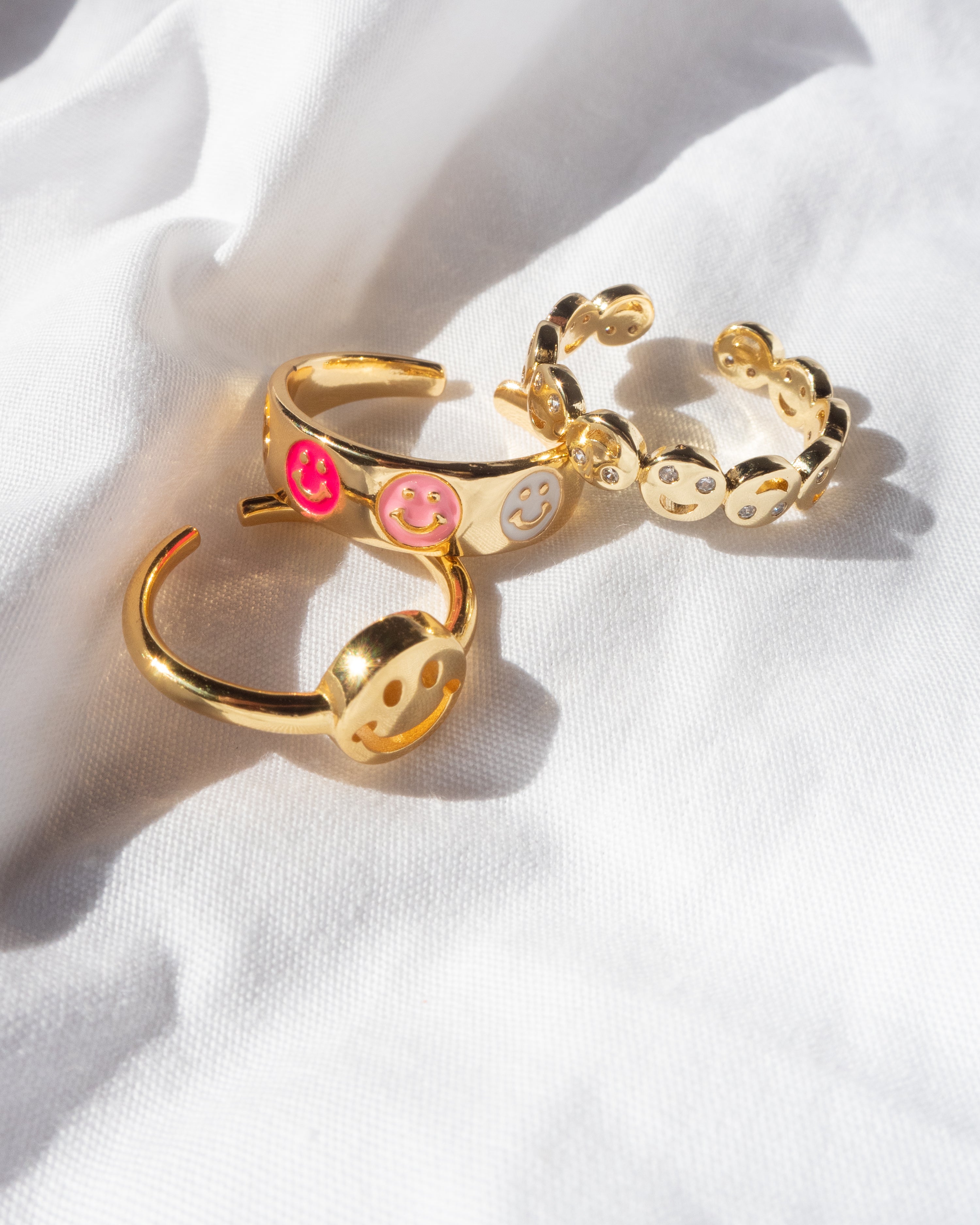 Smiley - Farbiger Lächelring