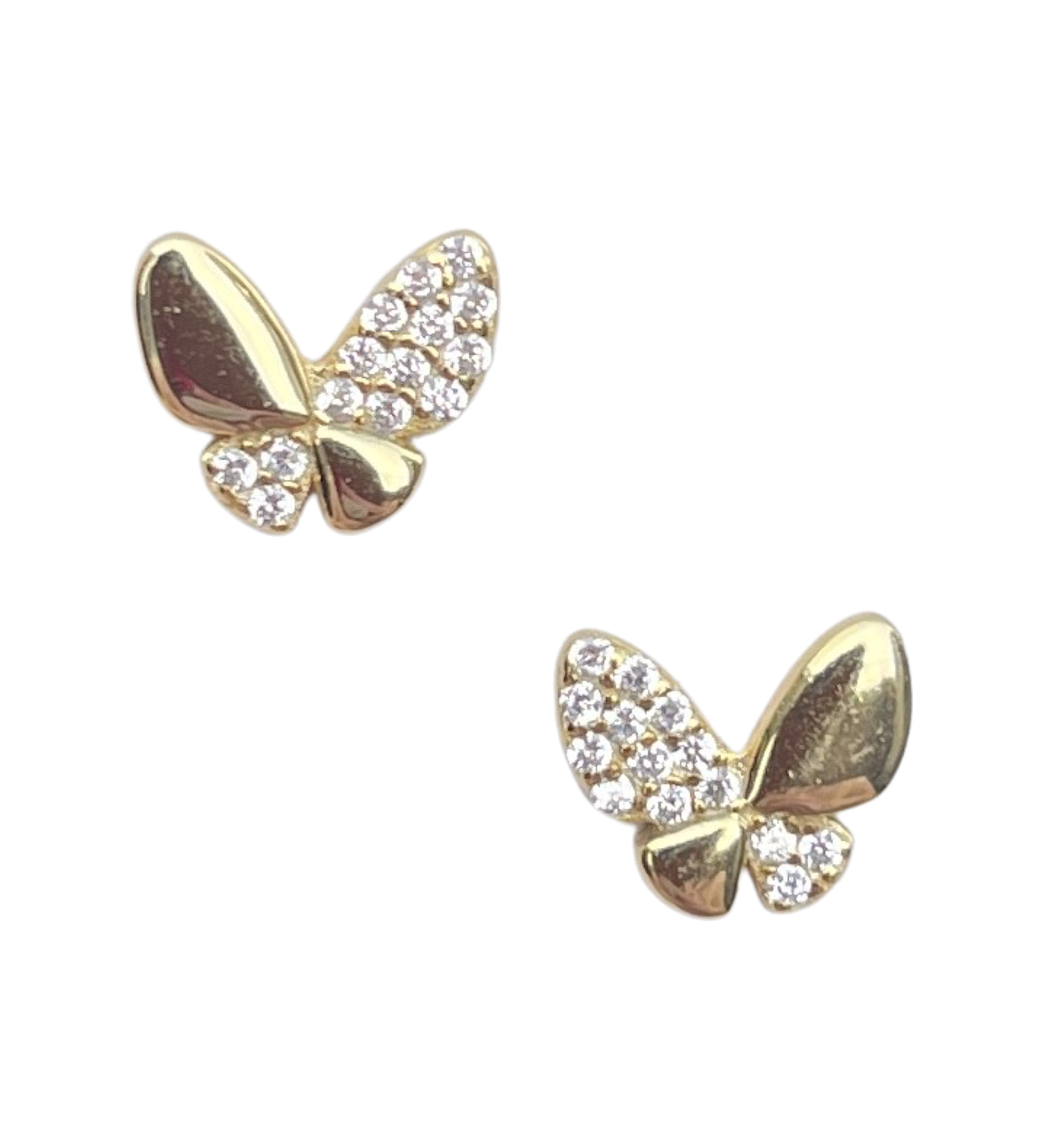 Pave Kristall Schmetterling Ohrstecker