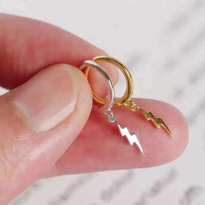 Lightning Hoop-Ohrringe - Lightning Bolt Ohrringe