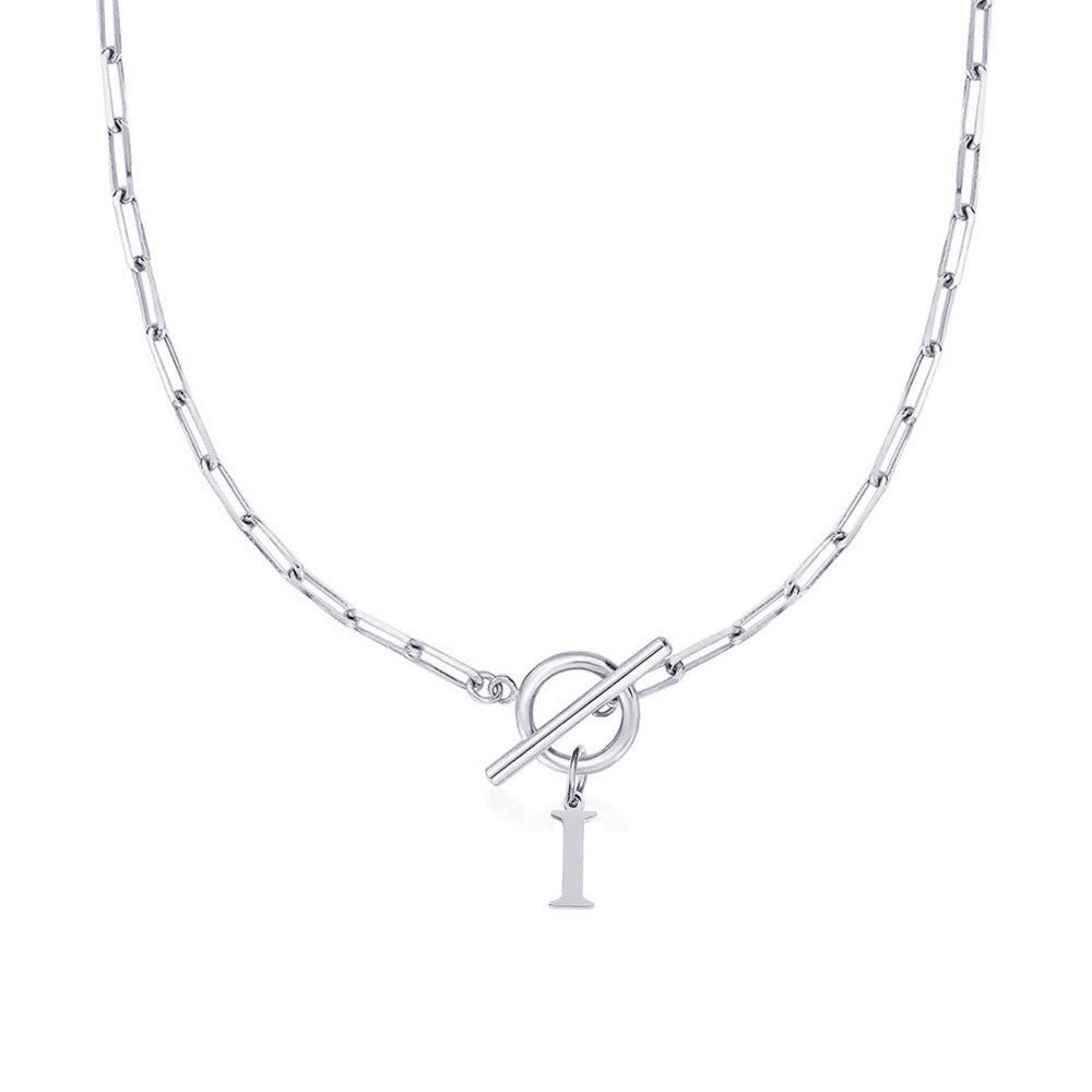 Amara – Collier Initiale aus Papier mit Gliedern