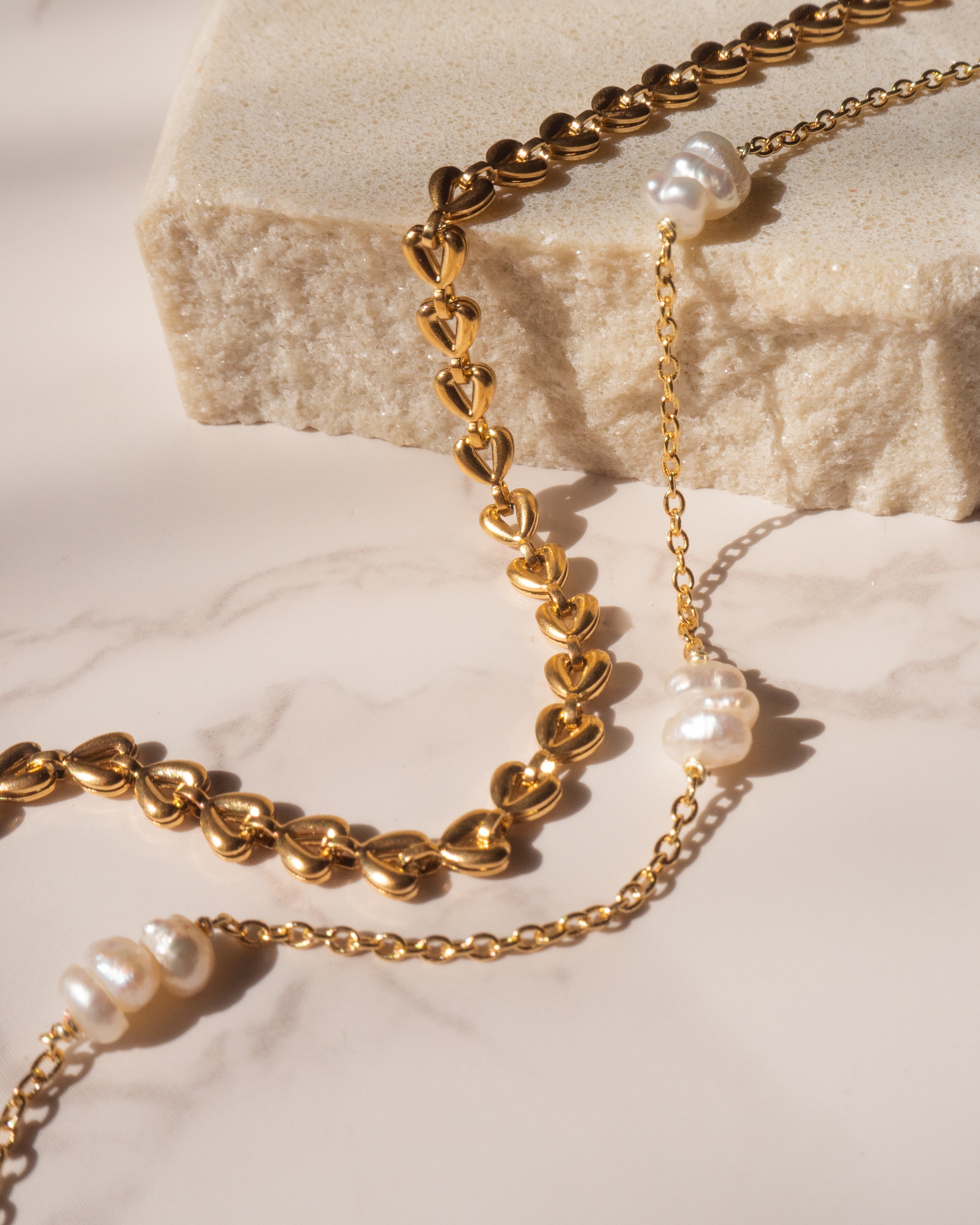 Kendra - Goldes Herz Kettenarmband